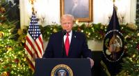 Donald Trump während seiner Rede an die Nation.