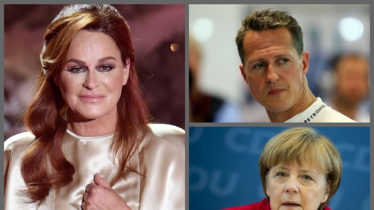 Nachrichten über Andrea Berg, Michael Schumacher, Angela Merkel.