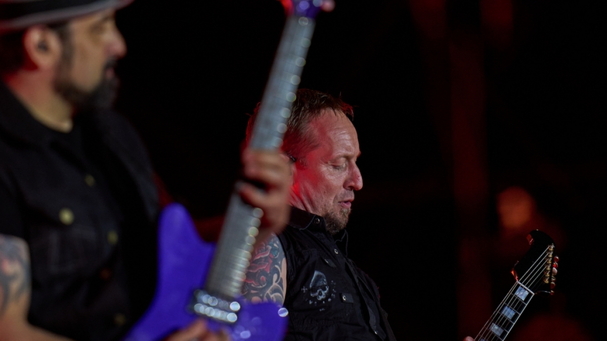 Volbeat performen auf der B&uuml;hne. (Foto)