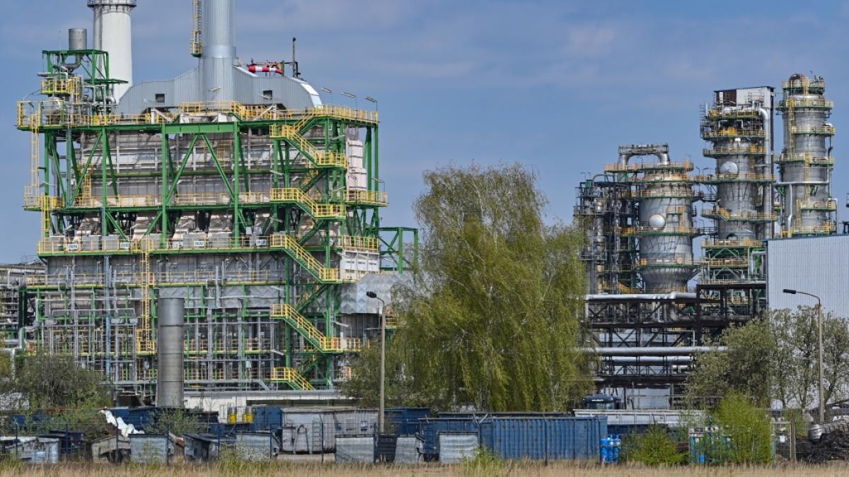 In der Raffinerie Schwedt wird "noch im gr&ouml;&szlig;eren Stil russisches &Ouml;l" verarbeitet. (Foto)