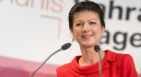 Parteivorsitzende Sahra Wagenknecht spricht bei einer Veranstaltung der Partei Bündnis Sahra Wagenknecht.