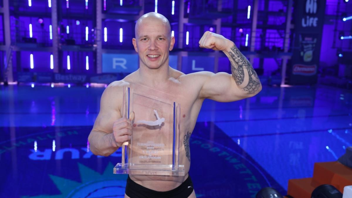 Fabian Hamb&uuml;chen gewinnt das "RTL-Turmspringen" in der Einzelwertung. (Foto)