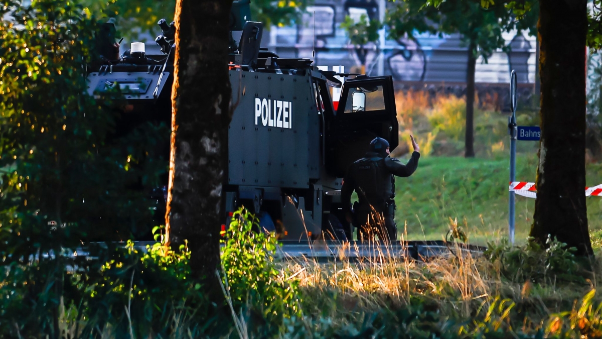 Polizeieinsatz nach einer Schie&szlig;erei in Aarau. (Foto)