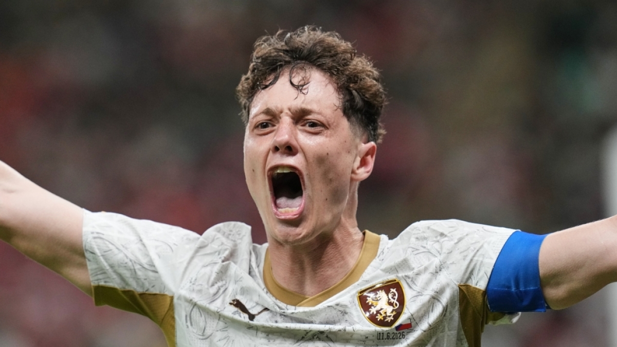 Fu&szlig;ball, M&auml;nner: WM, S&uuml;dkorea - Tschechien, Vorrunde, Gruppe A, Spieltag 1, Guadalajara-Stadion in Zapopan bei Guadalajara. Ladislav Krejci (Tschechien) jubelt nach seinem Tor zum 0:1, vom 11.06.2026. (Symbolbild) (Foto)