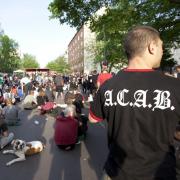 Wenn Linke demonstrieren, darf A.C.A.B. nicht fehlen.