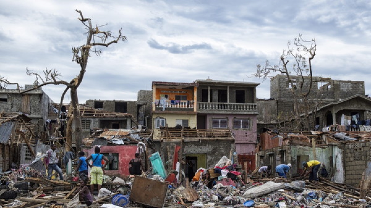 Hurrikan "Matthew" zerst&ouml;rte im Oktober 2016 ganze Ortschaften auf Haiti. (Foto)