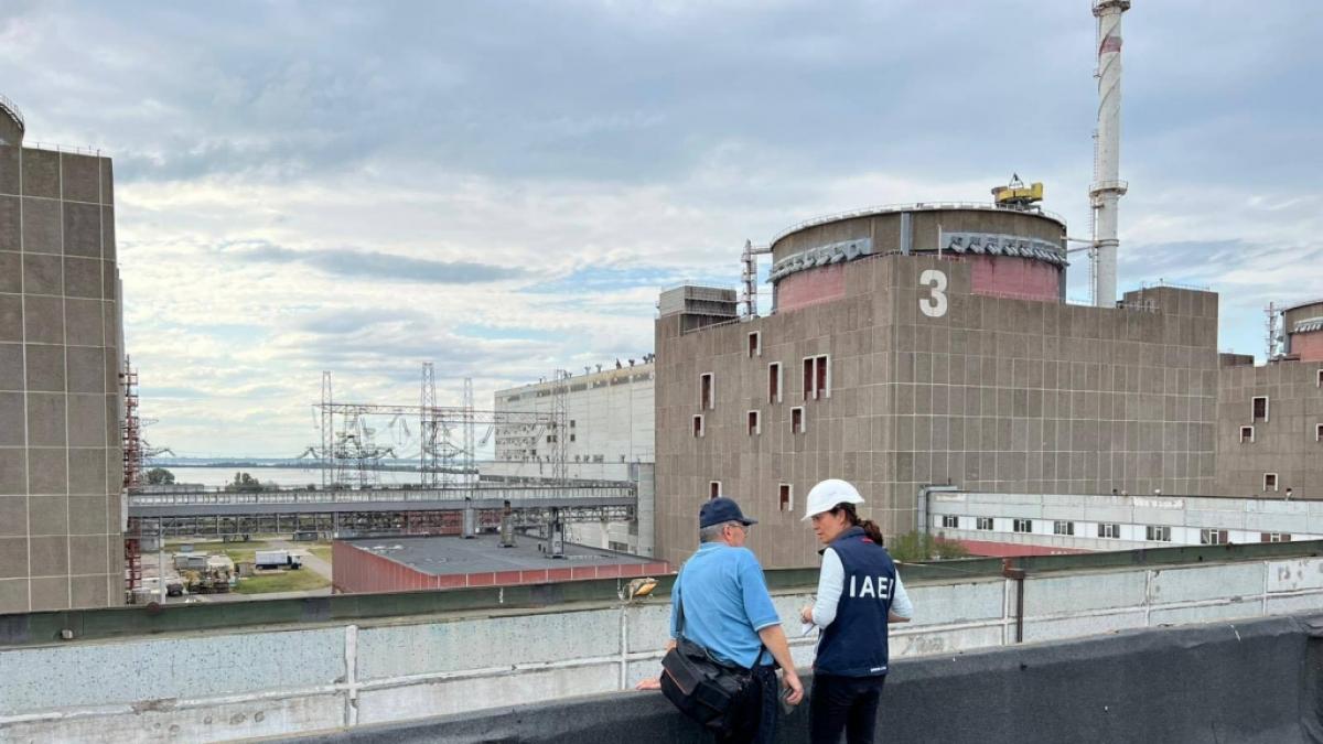 Experten der Internationalen Atomenergiebeh&ouml;rde haben einen ersten Rundgang durch das von russischen Truppen besetzte Atomkraftwerk Saporischschja gemacht. (Foto)