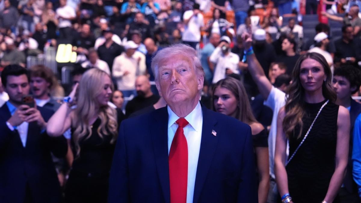 Donald Trump wurde beim UFC 327 ausgebuht. (Foto)