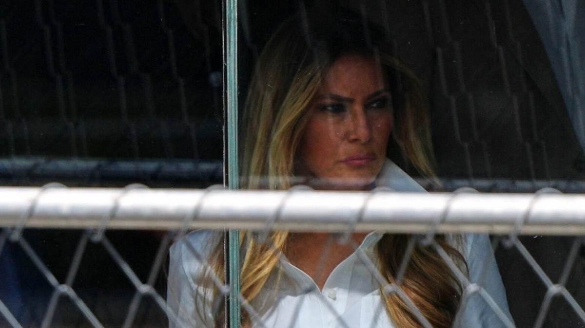 Melania Trumps Auftritt an der Seite ihres Mannes sorgte wieder f&uuml;r Wirbel. (Foto)