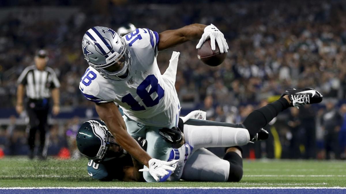 Randall Cobb von den Dallas Cowboys streckt sich mit dem Ball im Spiel gegen die Philadelphia Eagles, am 20.10.2019. (Symbolbild) (Foto)