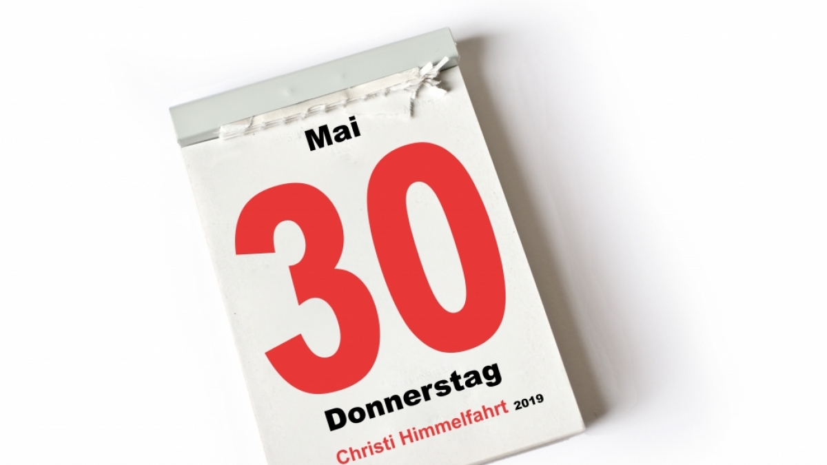 Der 30. Mai 2019, Christi Himmelfahrt, ist in Deutschland ein gesetzlicher Feiertag. (Foto)