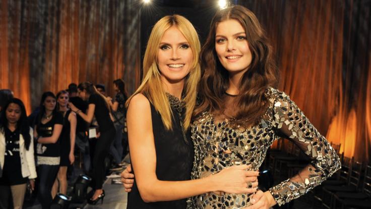Vanessa Fuchs (re.) wurde 2015 von Heidi Klum zu