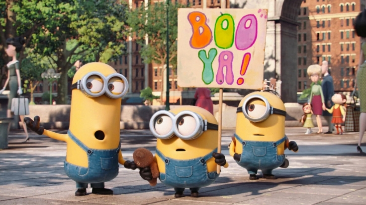 Die Minions Kevin, Bob und Stuart suchen nach einem neuen Gebieter.