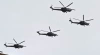 Ein russischer Kampfhubschrauber ist bei Niu York vom Himmel gefallen.