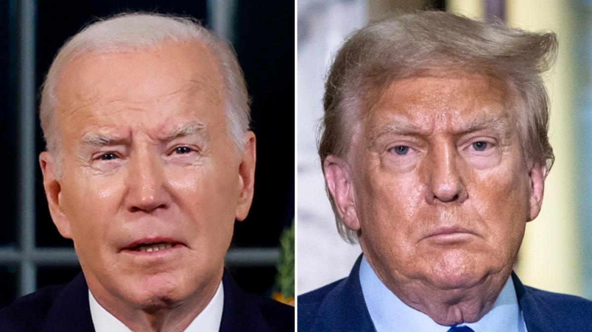Aktueller und ehemaliger US-Pr&auml;sident: Joe Biden und Donald Trump. (Foto)