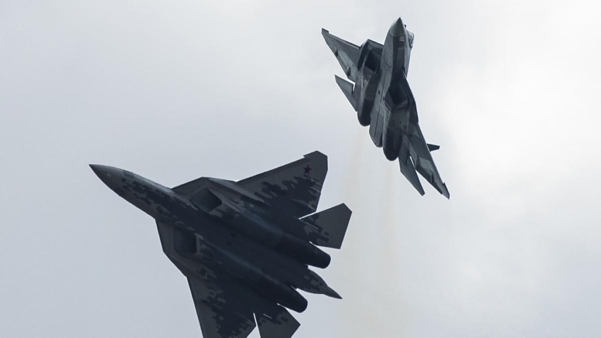 Die Ukraine will erstmals einen russischen Kampfjet vom Typ Su-57 abgeschossen haben. (Foto)