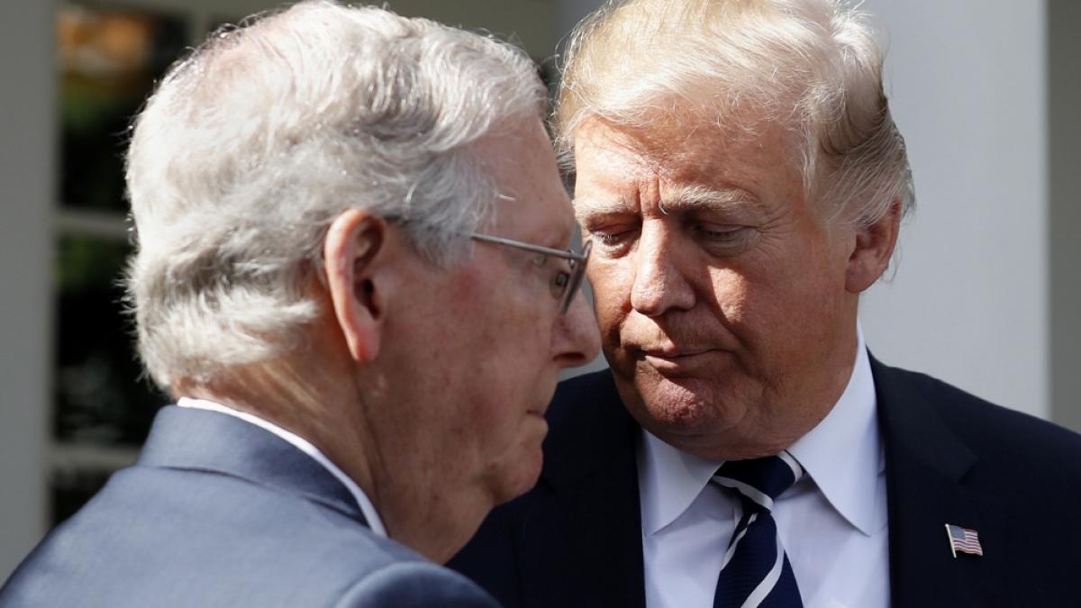 Das Verh&auml;ltnis zwischen Mitch McConnell und Donald Trump ist seit der Kapitol-Erst&uuml;rmung am 6. Januar 2021 zerr&uuml;ttet. (Foto)