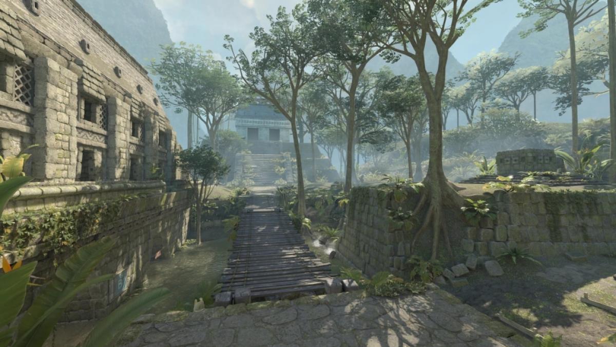 Die CS:GO-Map Ancient stellt eine antike Ruinenstadt irgendwo im mittelamerikanischen Urwald dar. (Foto)