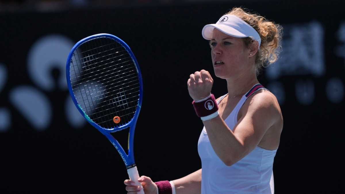 Laura Siegemund reagiert bei den Australian Open, am 22.01.2026. (Symbolbild) (Foto)