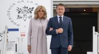 Emmanuel Macron und seine Frau Brigitte Macron gemeinsam auf Deutschlandbesuch.
