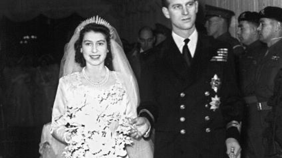 Prinzessin Elizabeth und Prinz Philip gaben sich am 20. November 1947 das Ja-Wort. (Foto)