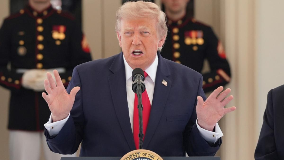 In einem unbedachten Moment lie&szlig; Donald Trump die Maske fallen und offenbarte mehr, als die &Ouml;ffentlichkeit erfahren sollte. (Foto)