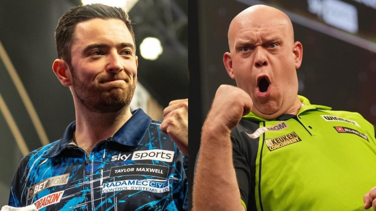 "Cool Hand Luke" Humphries und Michael van Gerwen alias "Mighty Mike" haben sich ins World-Matchplay-Finale von Blackpool vorgek&auml;mpft. (Foto)