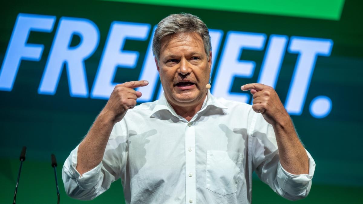 Robert Habeck gibt der Union die Schuld an der Wirtschaftskrise in Deutschland. (Foto)