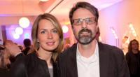 Jessy Wellmer besucht mit ihrem Mann Sven Siebert eine Veranstaltung der Süddeutschen Zeitung (2016).