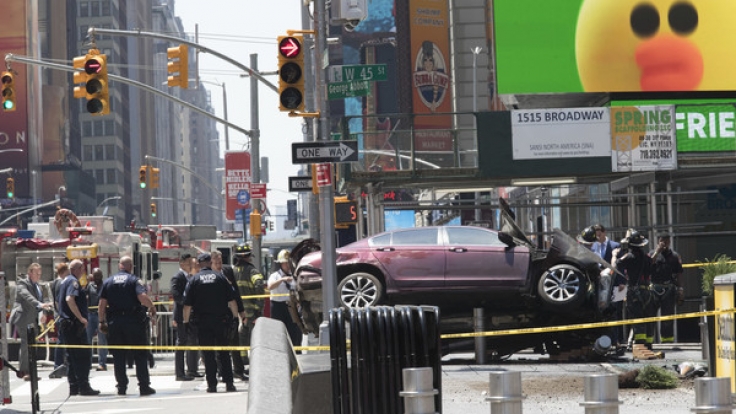 Ein Ex-Soldat raste auf dem Times Square in eine Menschenmenge.