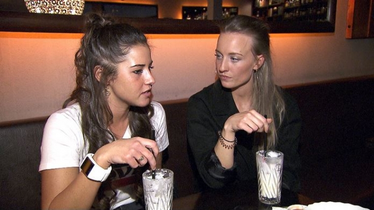 Sarah Lombardi mit Freundin Melina.