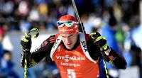 Arnd Peiffer aus Deutschland in Aktion beim Biathlon-Weltcup in Kontiolahti (Finnland).
