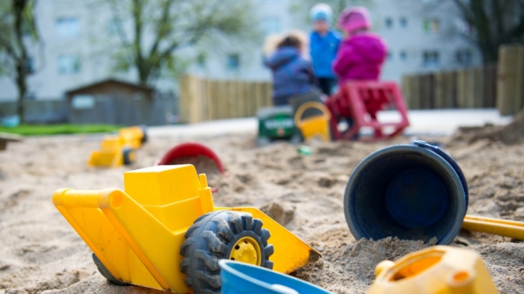 Eine Kindertagesstätte in Düsseldorf am 18. April 2016.
