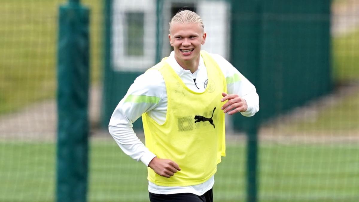 Erling Haaland kickt aktuell f&uuml;r Manchester City. (Foto)