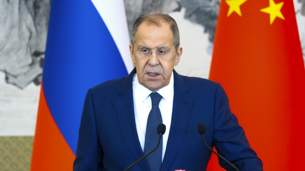 Sergej Lawrow plauderte Putins geheimen Angriffsplan aus. (Foto)