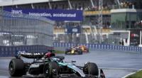 Mercedes-Pilot George Russell aus Großbritannien in Aktion.