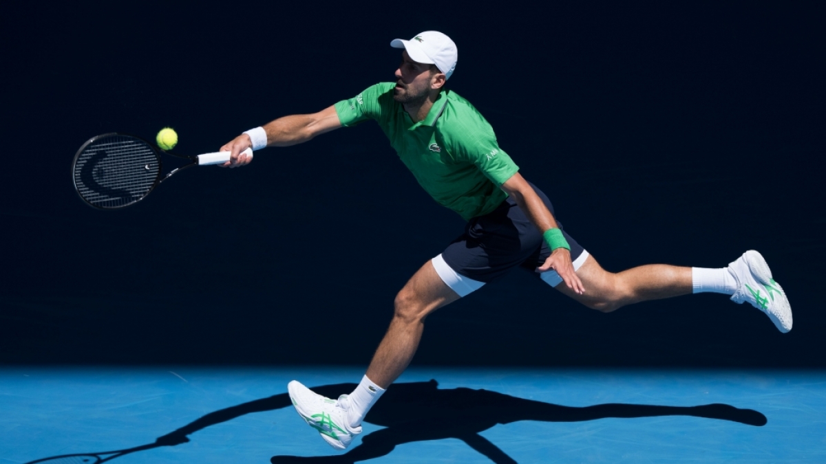 Novak Djokovic in Aktion, am 22.01.2026. (Symbolbild) (Foto)