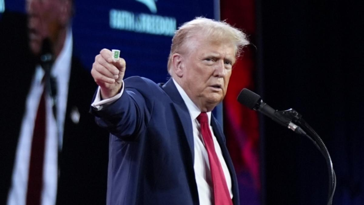 Ein Witz oder bitterer Ernst? Donald Trump entsetzt wieder einmal mit einer Migranten-Aussage. (Foto)