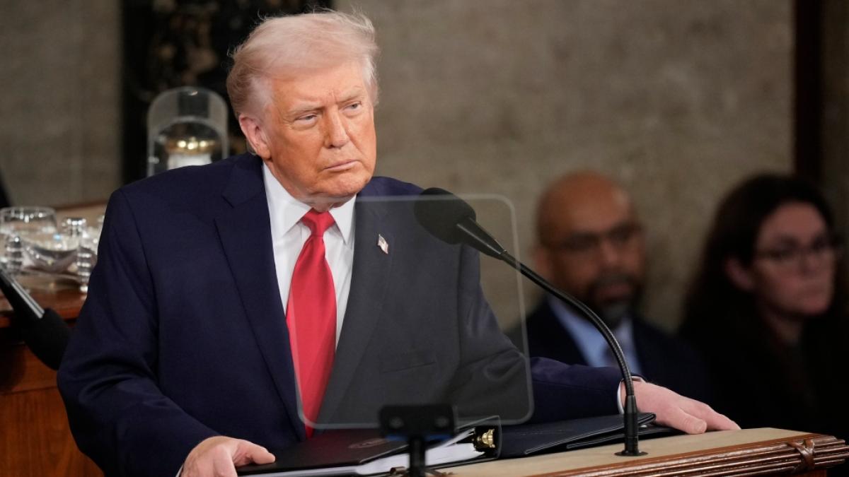Beim Anblick seines Handr&uuml;ckens geriet die Rede des US-Pr&auml;sidenten vor dem Repr&auml;sentantenhaus in den Hintergrund. (Foto)