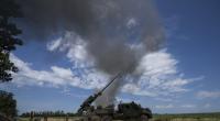 Eine ukrainische Panzerhaubitze 