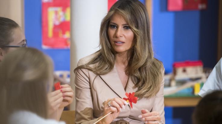 Präsidentengattin Melania Trump wurde kurz vor Halloween dem Gespött preisgegeben.