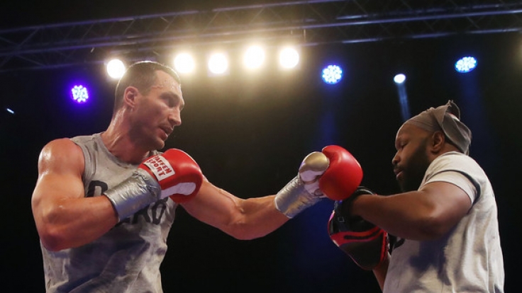 Klitschko im öffentlichen Training