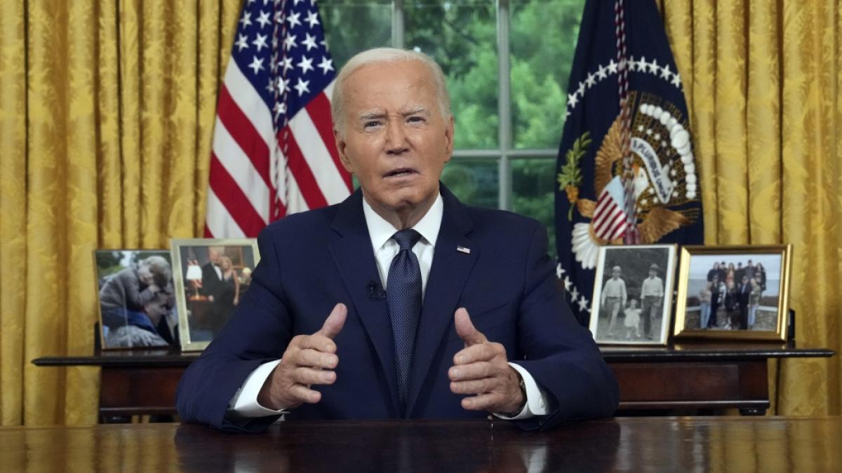 Hat Joe Biden in seiner Rede an die Nation beinahe den Wahlkampfspruch "Make America Great Again" zitiert? (Foto)