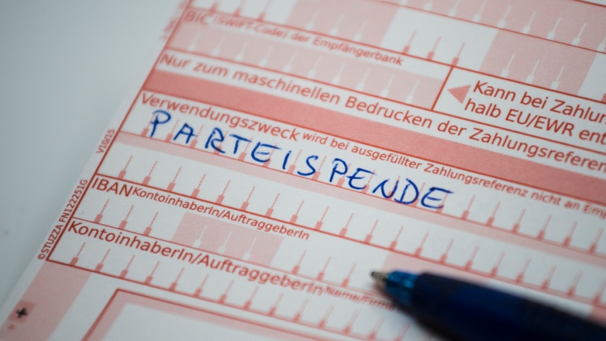 Aktueller Stand der Gro&szlig;spenden an die Partei (Symbolbild). (Foto)