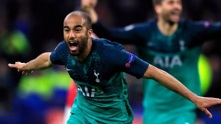 Lucas Moura von Tottenham jubelt über seinen Treffer zum 2:3.