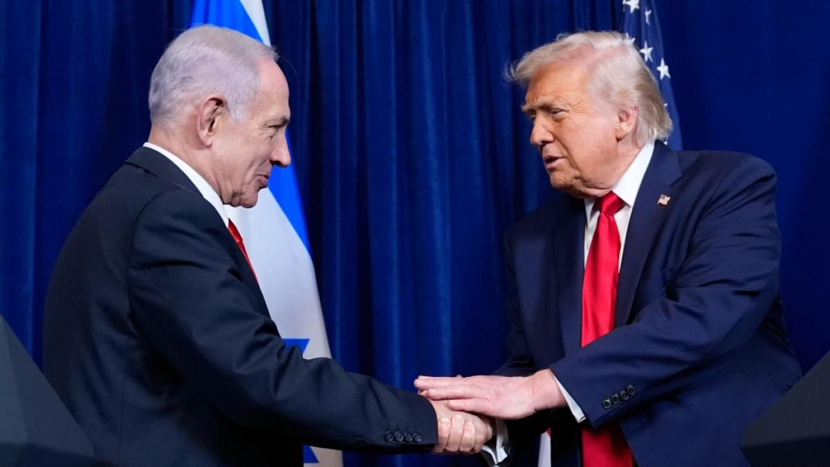 Donald Trump und Benjamin Netanjahu haben unterschiedliche Ansichten &uuml;ber die Friedensverhandlungen im Iran-Krieg. (Foto)