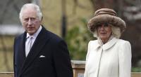 Schwerer Gang für König Charles III. und Königsgemahlin Camilla: Das Königspaar nahm Abschied von Simon Elliot, dem verstorbenen Ehemann von Camillas Schwester Annabel.