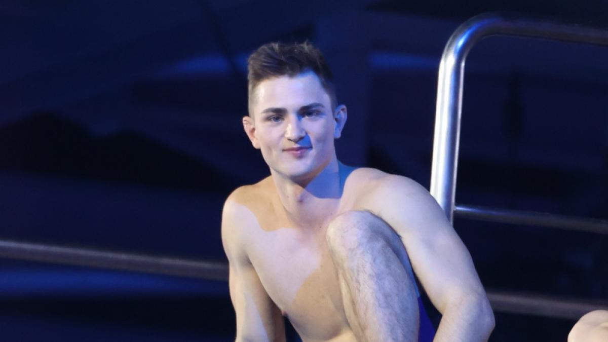 Simon Brunner beim "RTL-Turmspringen". (Foto)