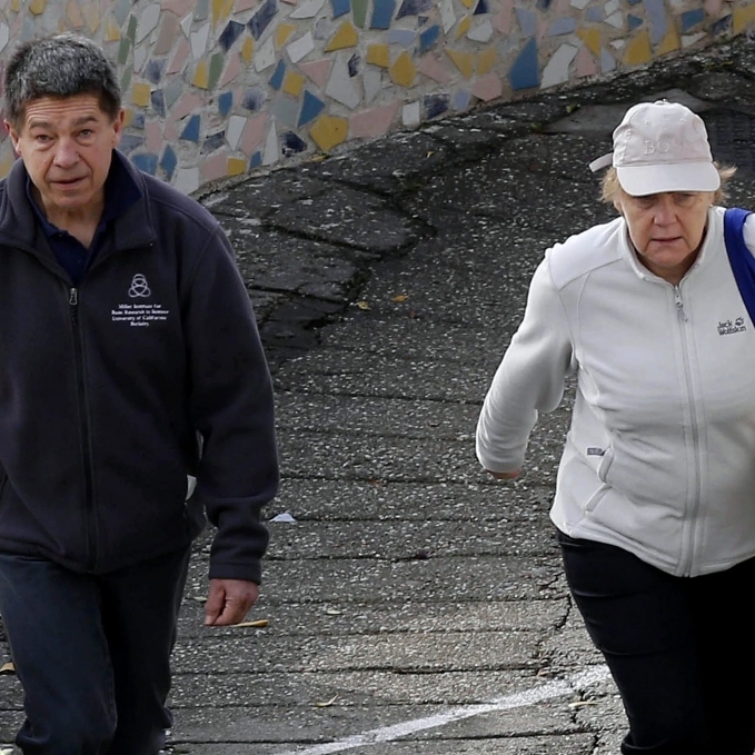 Auch im Italien-Urlaub ist Angela Merkel der BOSS