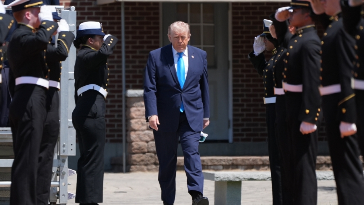 Donald Trump hat wieder &uuml;ber eine dritte Amtszeit gescherzt. (Foto)